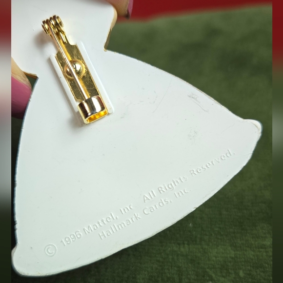 Barbie Brooche Hallmark Holiday Pin  1996 Vintage Jewelry - Picture 12 of 16